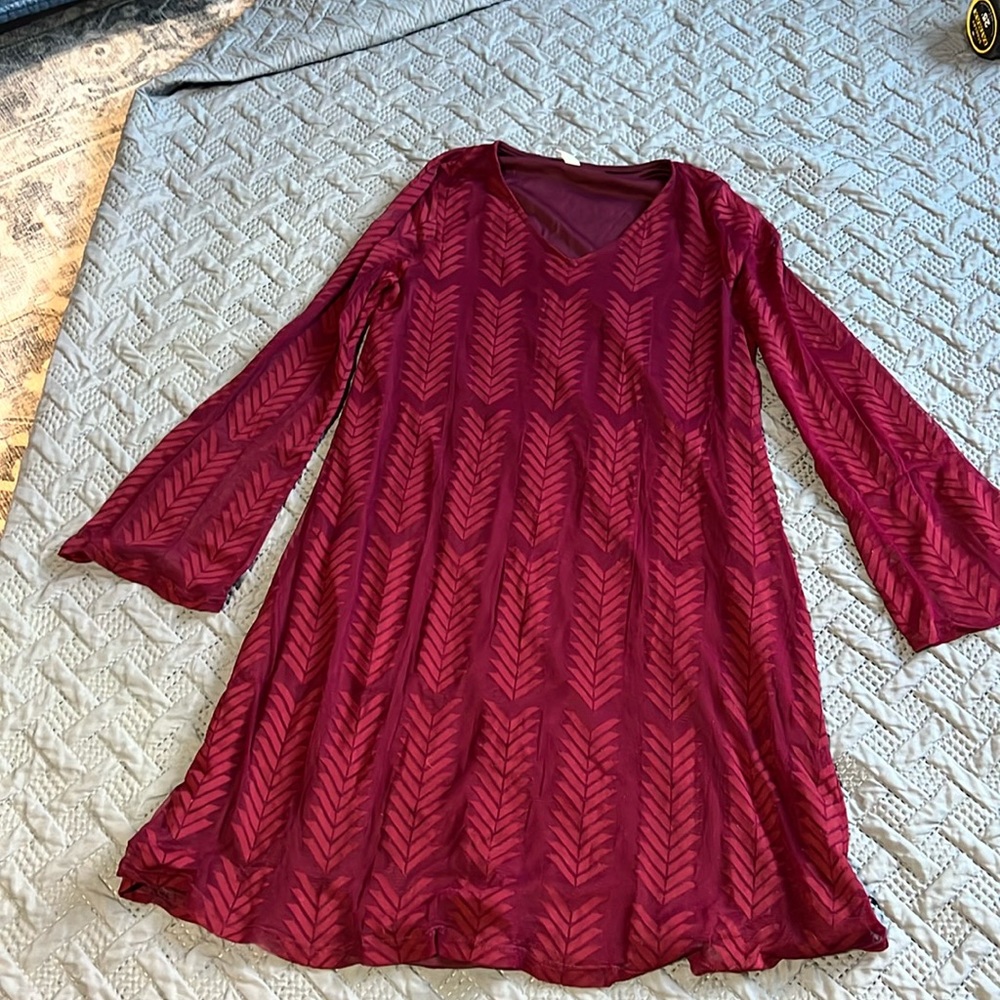 Maroon Maternity dress